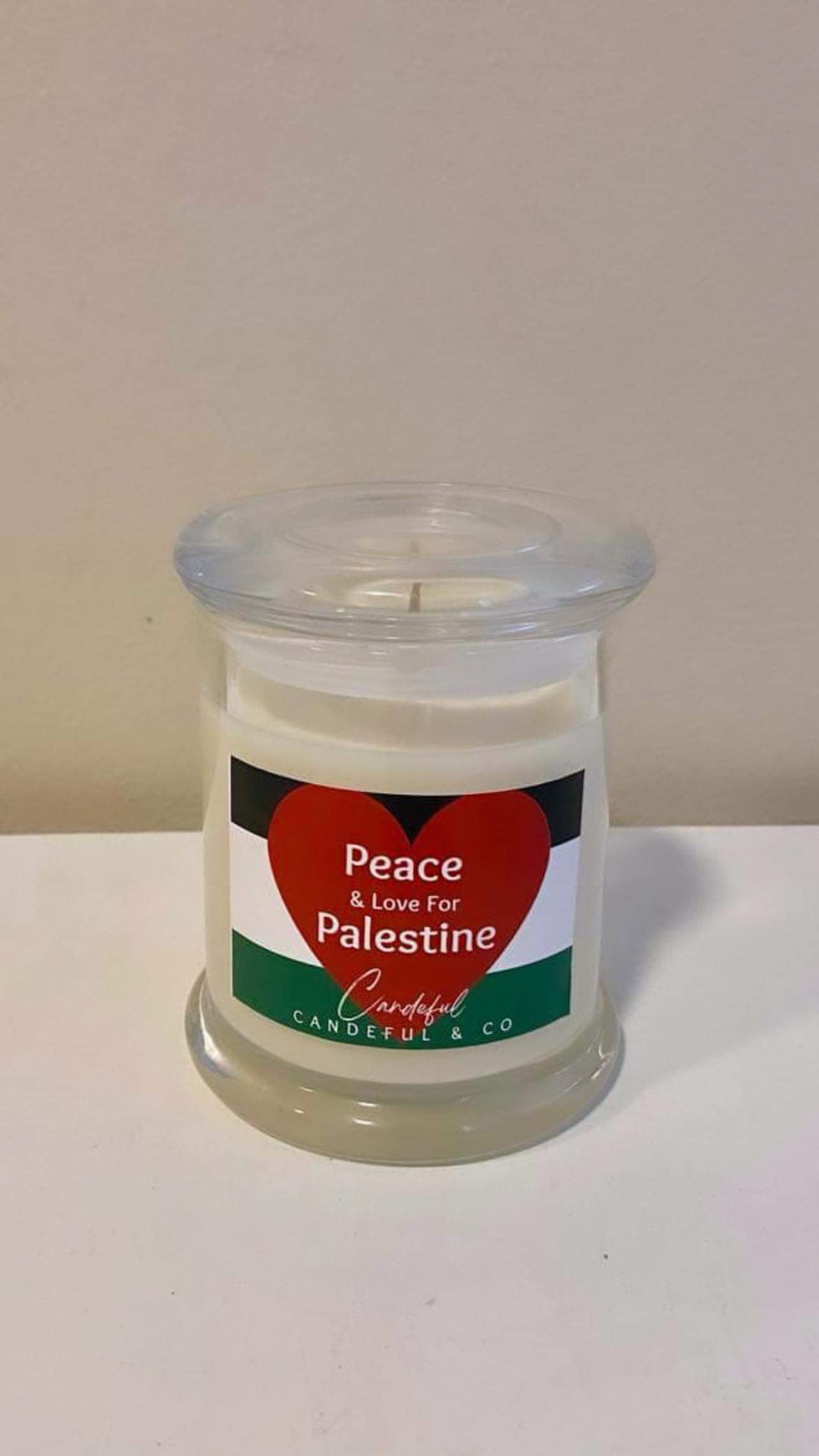 Arrival! Charity Peace & Love For Palestine - Baccarat Scented Jar Candle 270g