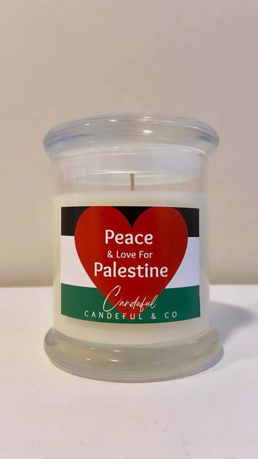 Arrival! Charity Peace & Love For Palestine - Baccarat Scented Jar Candle 270g