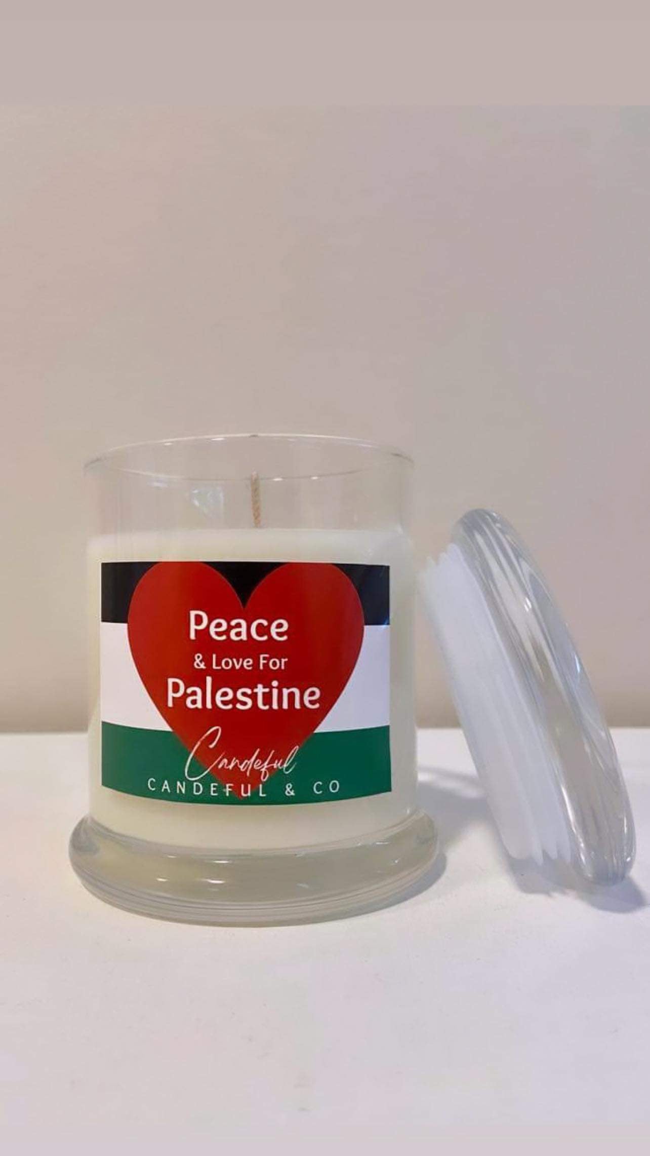 Arrival! Charity Peace & Love For Palestine - Baccarat Scented Jar Candle 270g